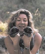 Carol and two pups